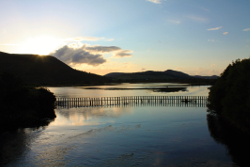 View over a loch in the highlands