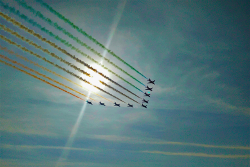 Red Arrows at the Scottish airshow